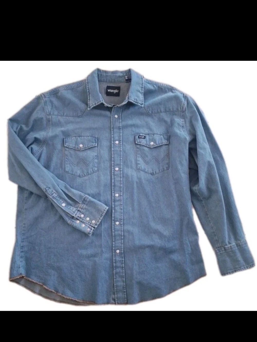 Vintage Wrangler Ranchwear Pearl Snap Denim Workshirt  2XL XXL